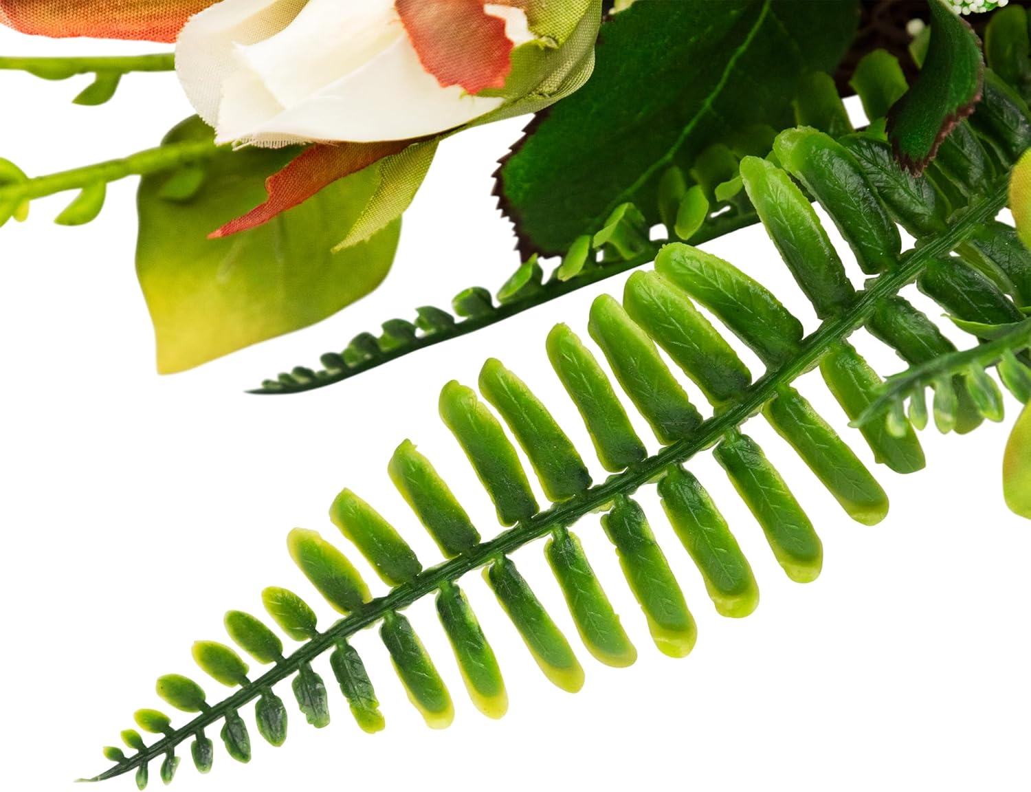 Northlight Peony and Rose Artificial Spring Wreath 24-inch White Green