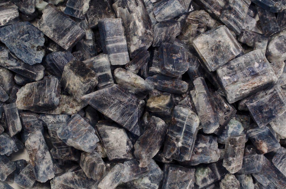 Fantasia 1 lb Translucent Blue Sapphire and Kyanite Rough Stones