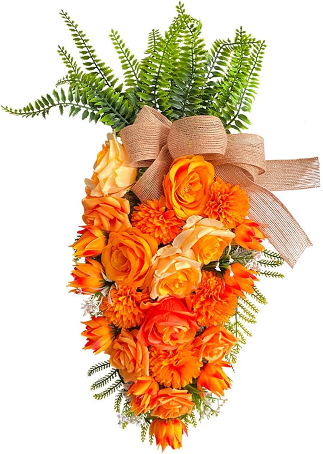 196inch Easter Carrot Wreath Artificial Decor