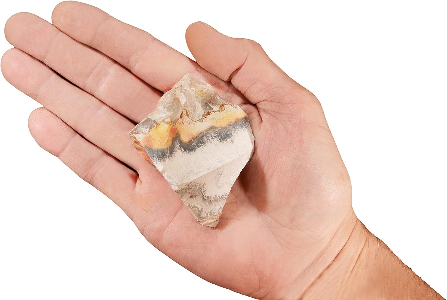 Crazy Lace Agate 3 Inch Raw Stone for Indoor Fountain
