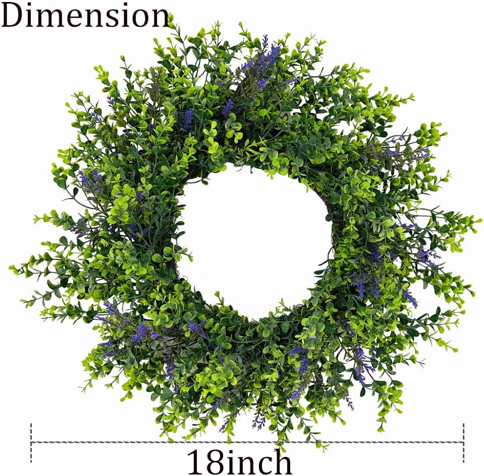 18 Inch Spring Wreath for Front Door Decor