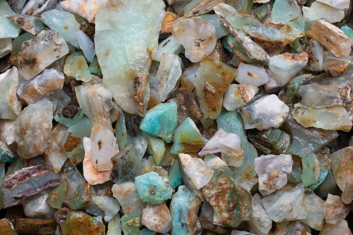 Fantasia Natural Blue Opal Rough Stones 12 lb from Peru