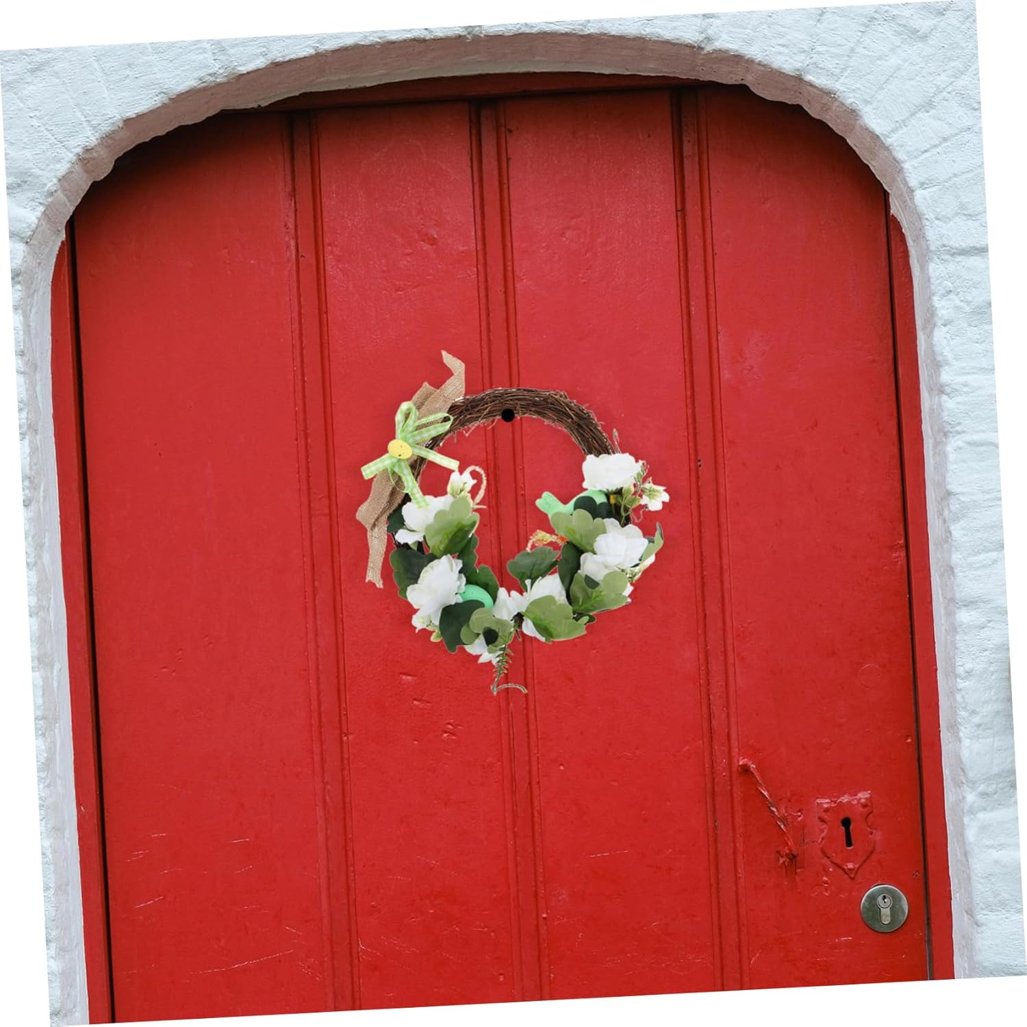 Pastel Egg and Flower Artificial Spring Wreath