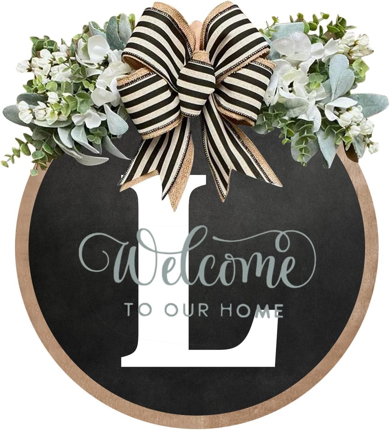 Billamb 26 Letter House Wreath Welcome Sign