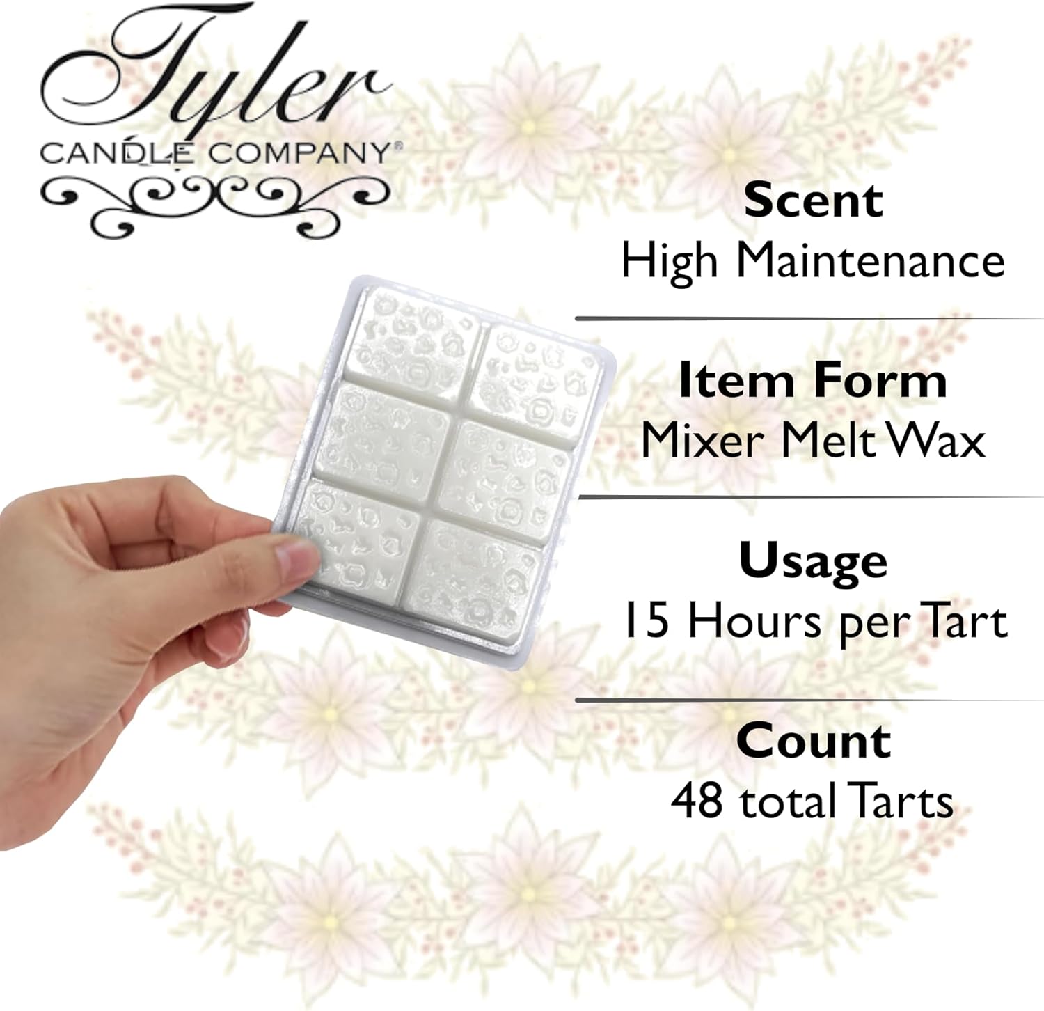 Tyler Candle Wax Melts Set 24 Tarts with Stain Remover Pen