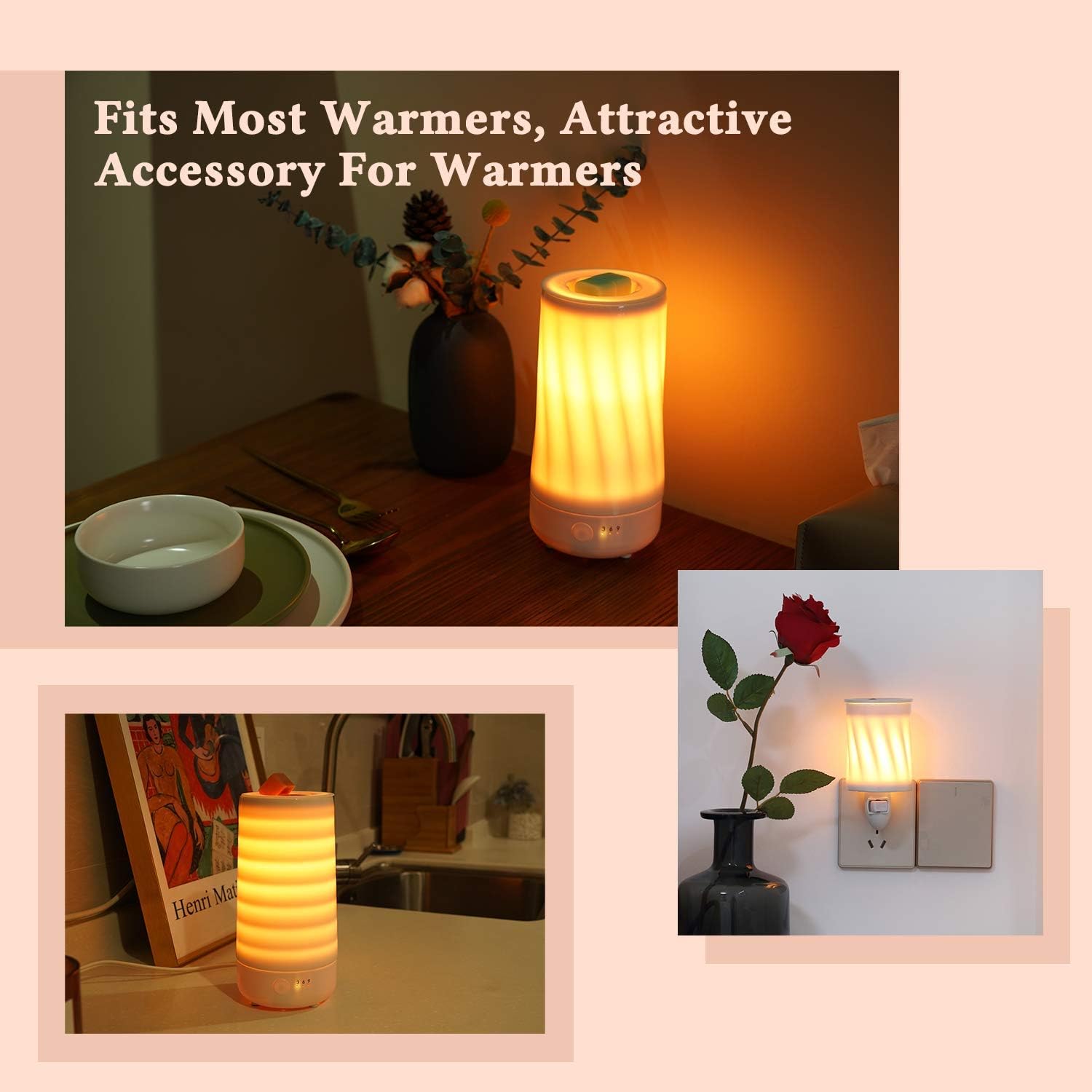 2Pcs Reusable Silicone Wax Melt Liners Leakproof for Electric Candle Warmers