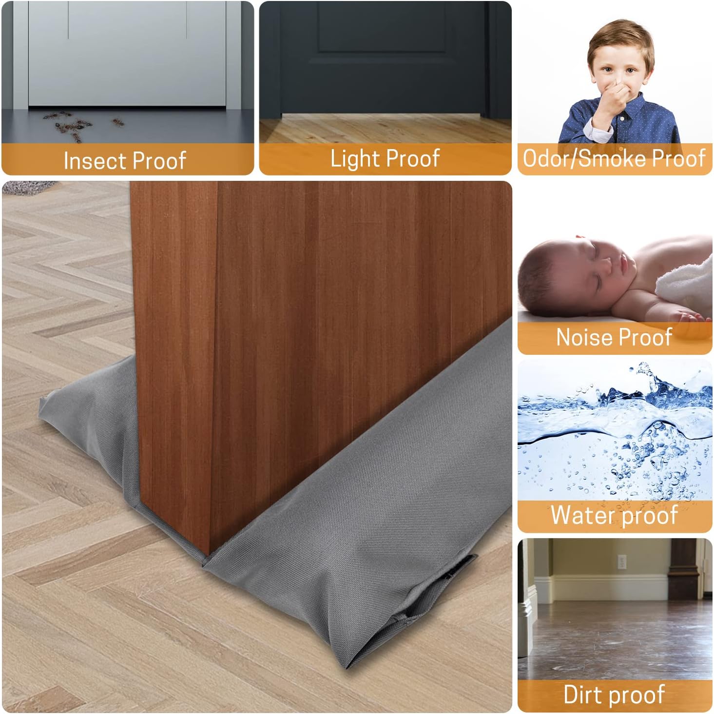 VISEMAN Inflatable Door Stopper 34-36 Inches