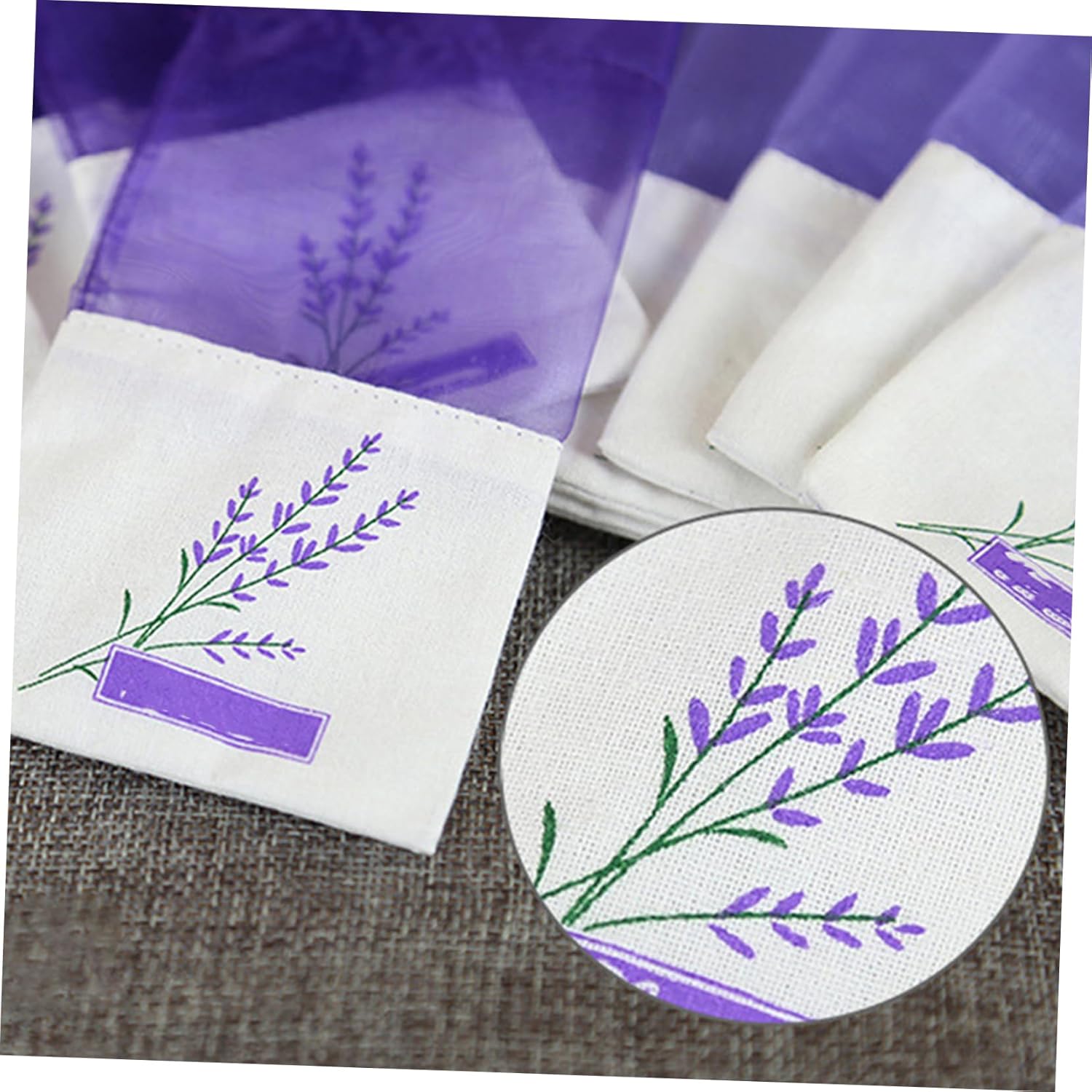 25 Pack Lavender Sachet Bags with Ribbons