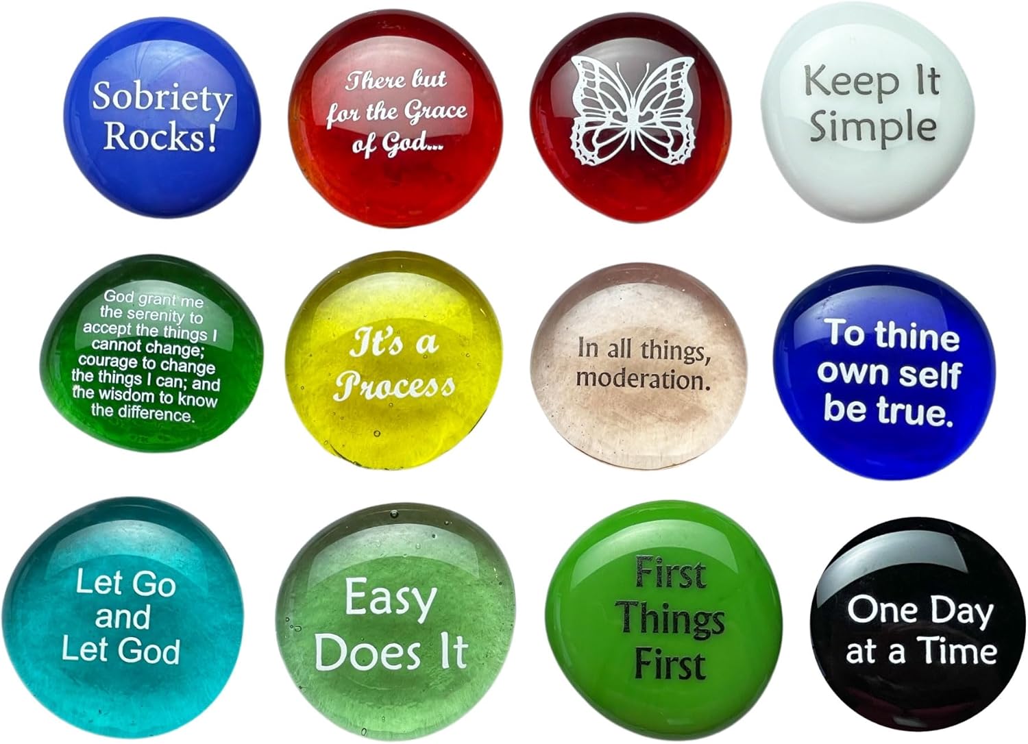 Lifeforce Glass Recovery Stones Variety Pack