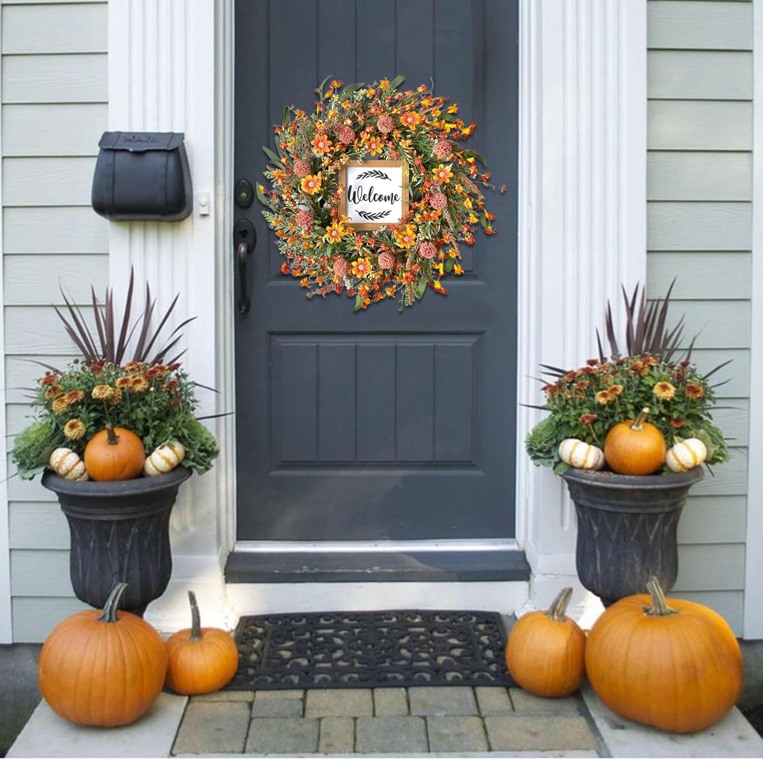 Idyllic Summer Wreath Front Door Autumn Decor