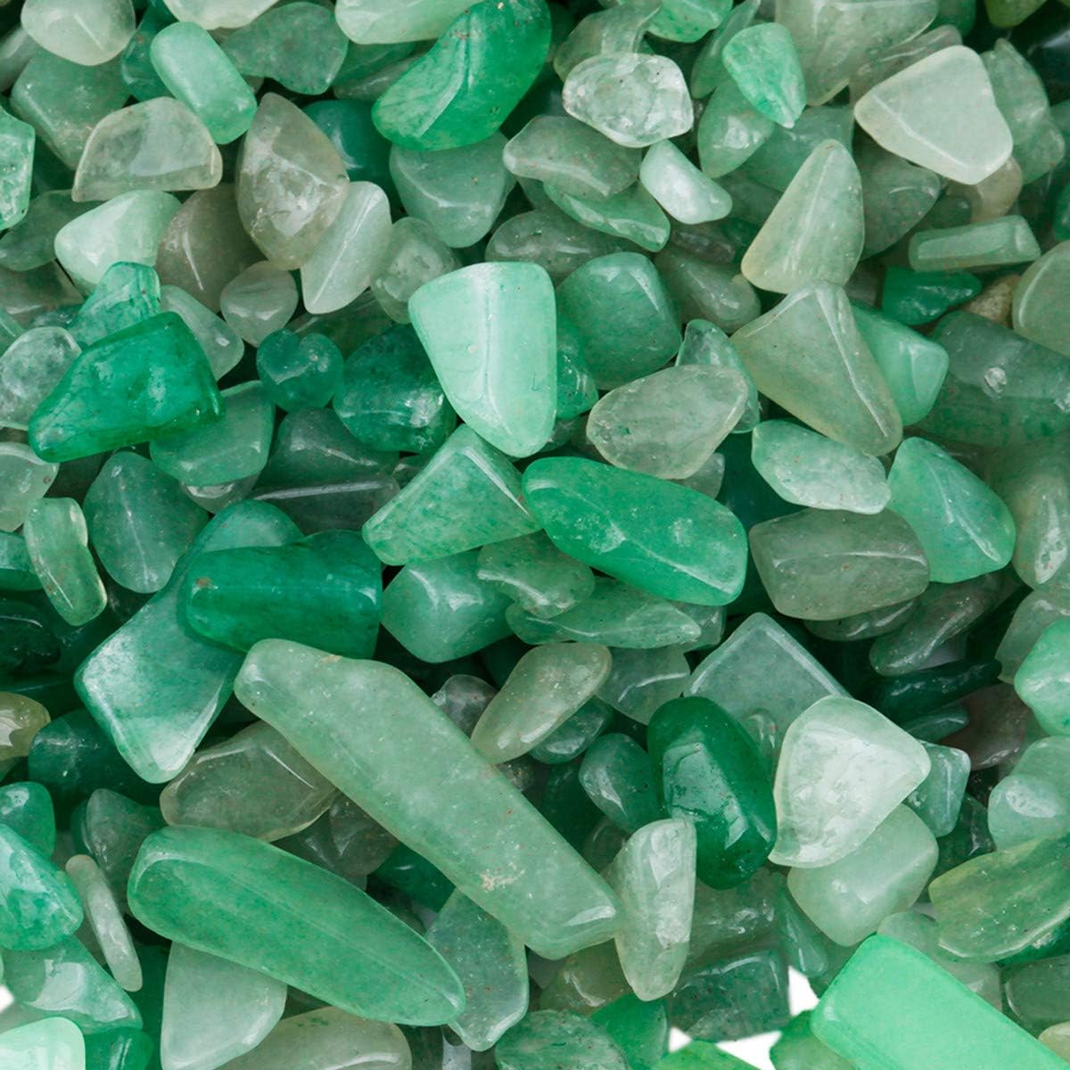 SUNYIK Healing Stones Green Aventurine Rose Quartz Chips