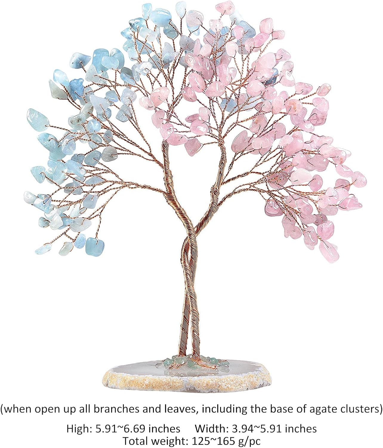 Rockcloud Pack of 2 Crystal Stones for Home Wedding Decor