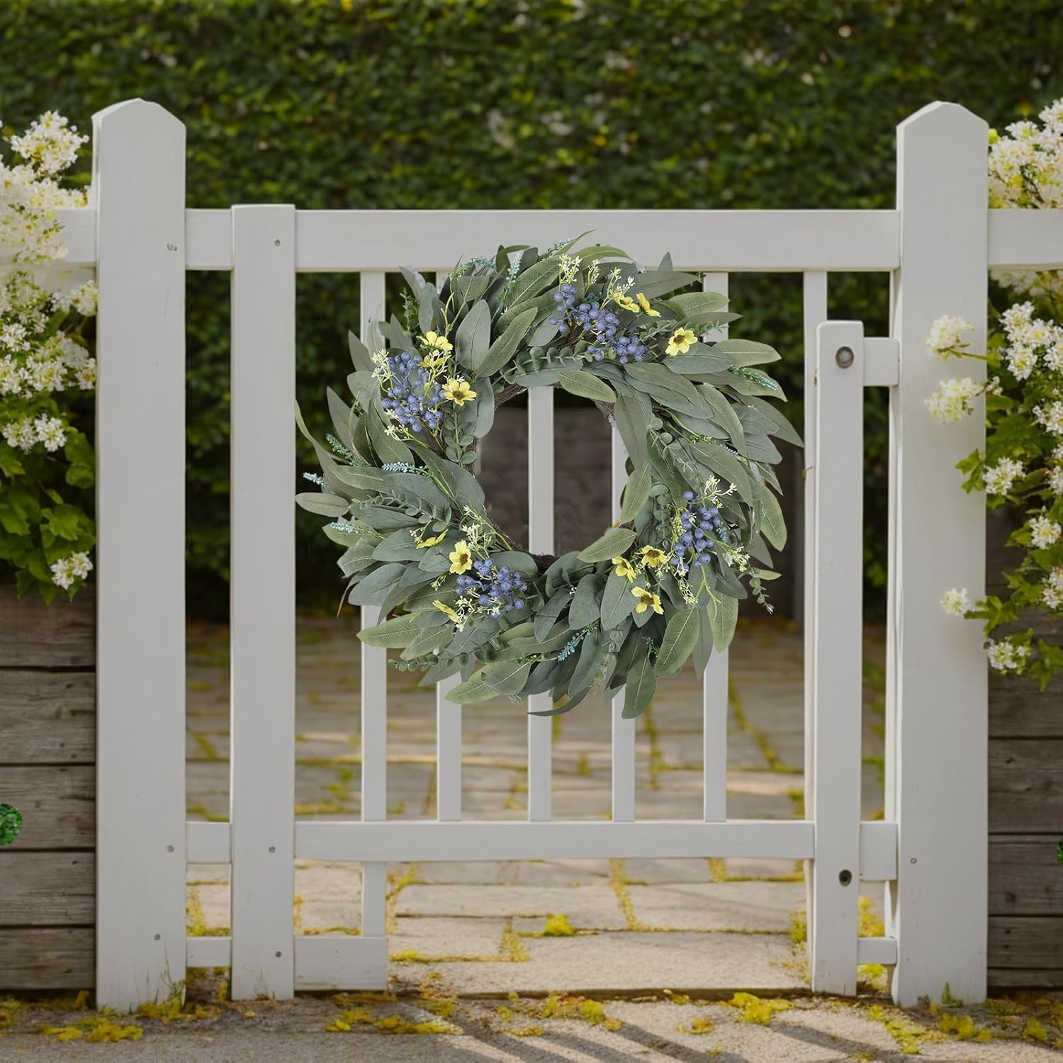 26 Inches Large Eucalyptus Spring Wreath for Front Door