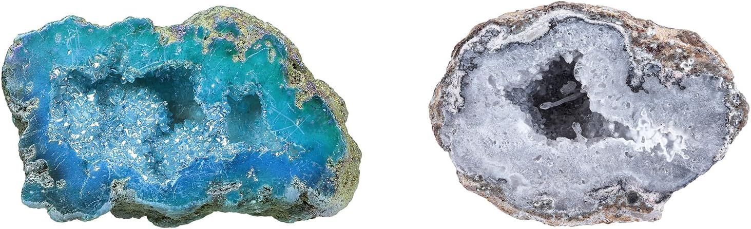 Mookaitedecor Bundle - 2 Item Crystal Geode Set