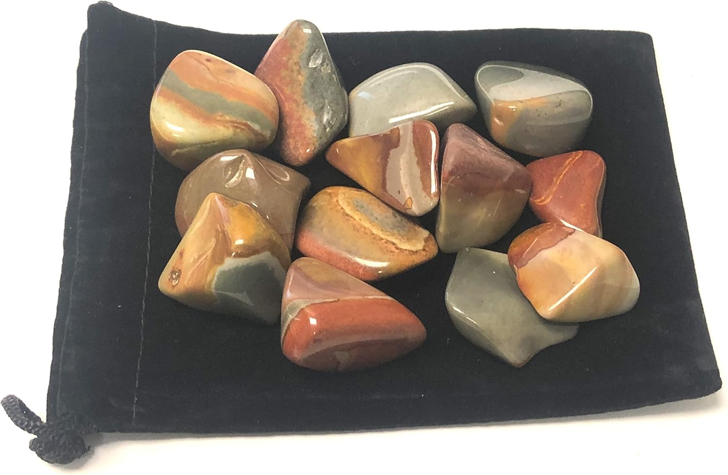 Tumbled Fancy Jasper - 3 lb Natural Stone Set