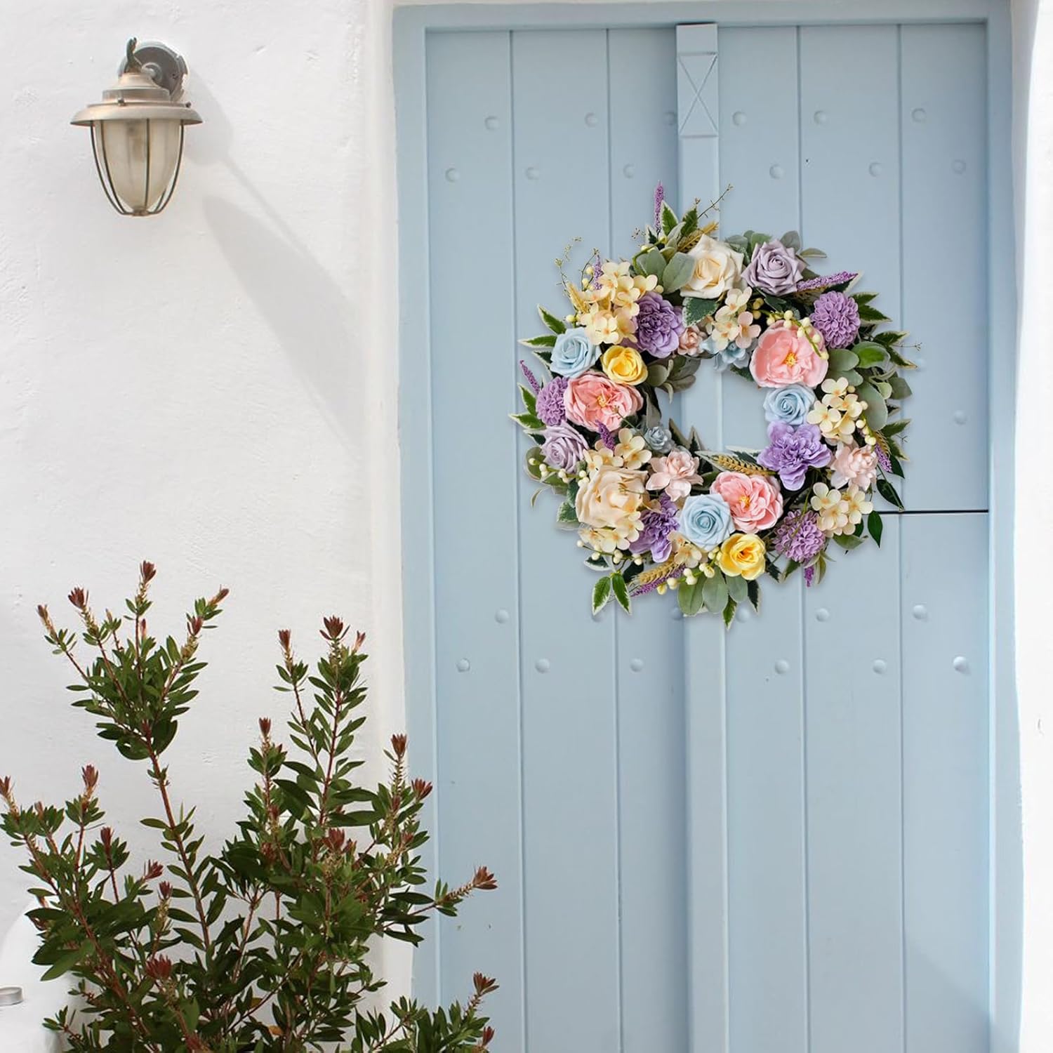 TEMPUS Spring Summer Wreath for Front Door