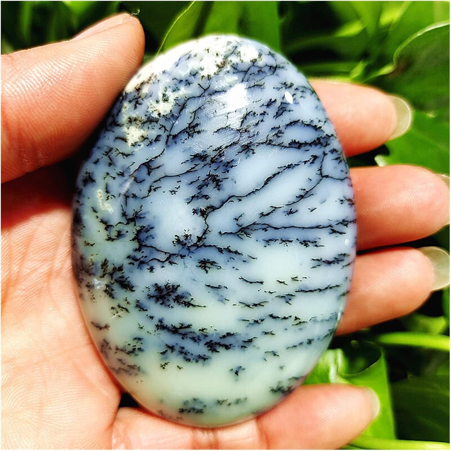 FIDEMM Natural Crystal Dendritic Opal Stones for Feng Shui