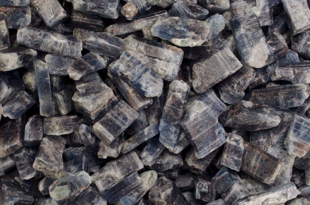 Fantasia 1 lb Translucent Blue Sapphire and Kyanite Rough Stones