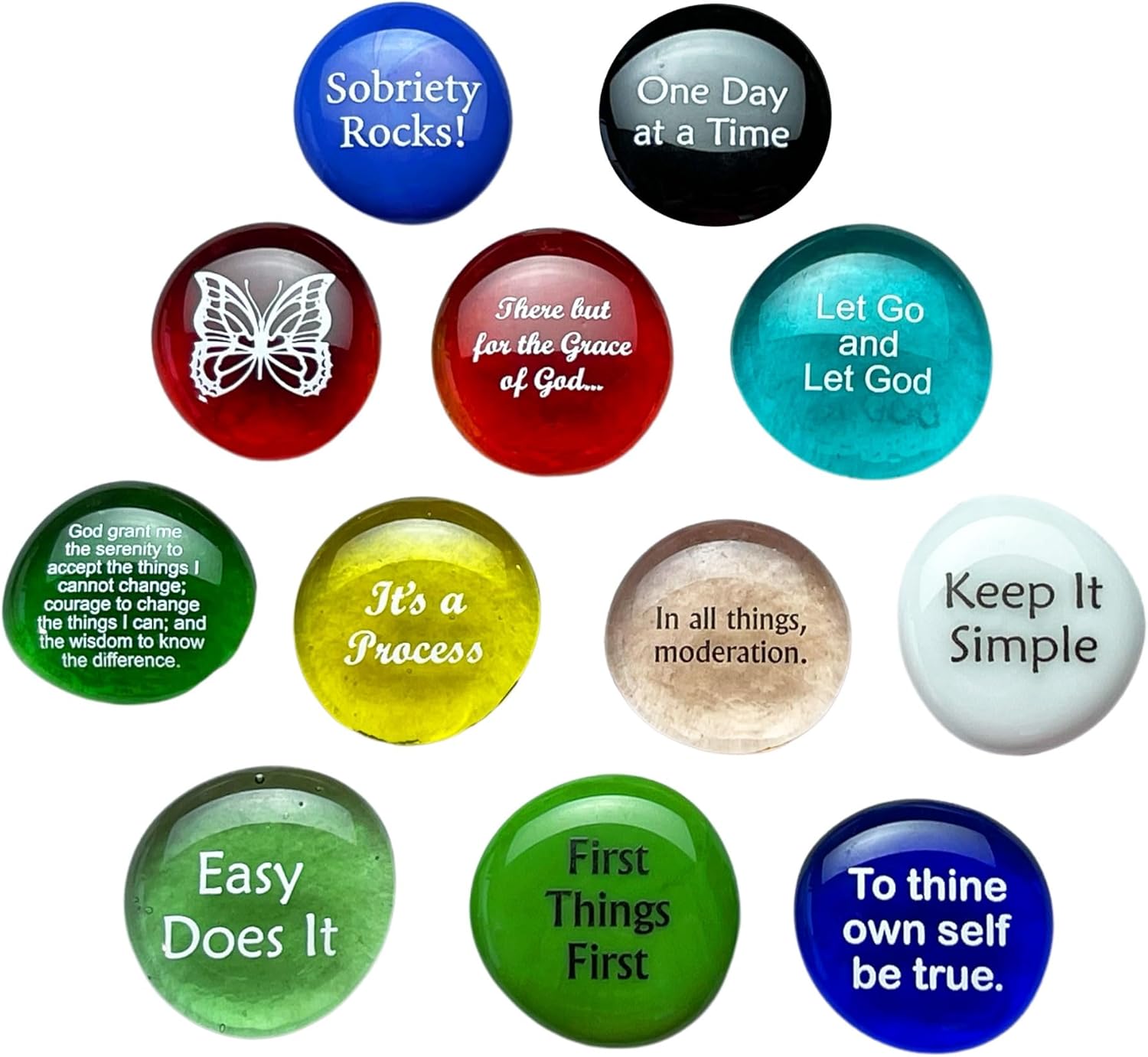 Lifeforce Glass Recovery Stones Variety Pack