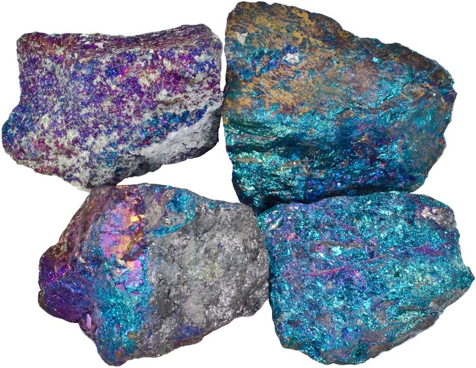 Hypnotic Gems 1 lb Chalcopyrite Peacock Ore from Mexico