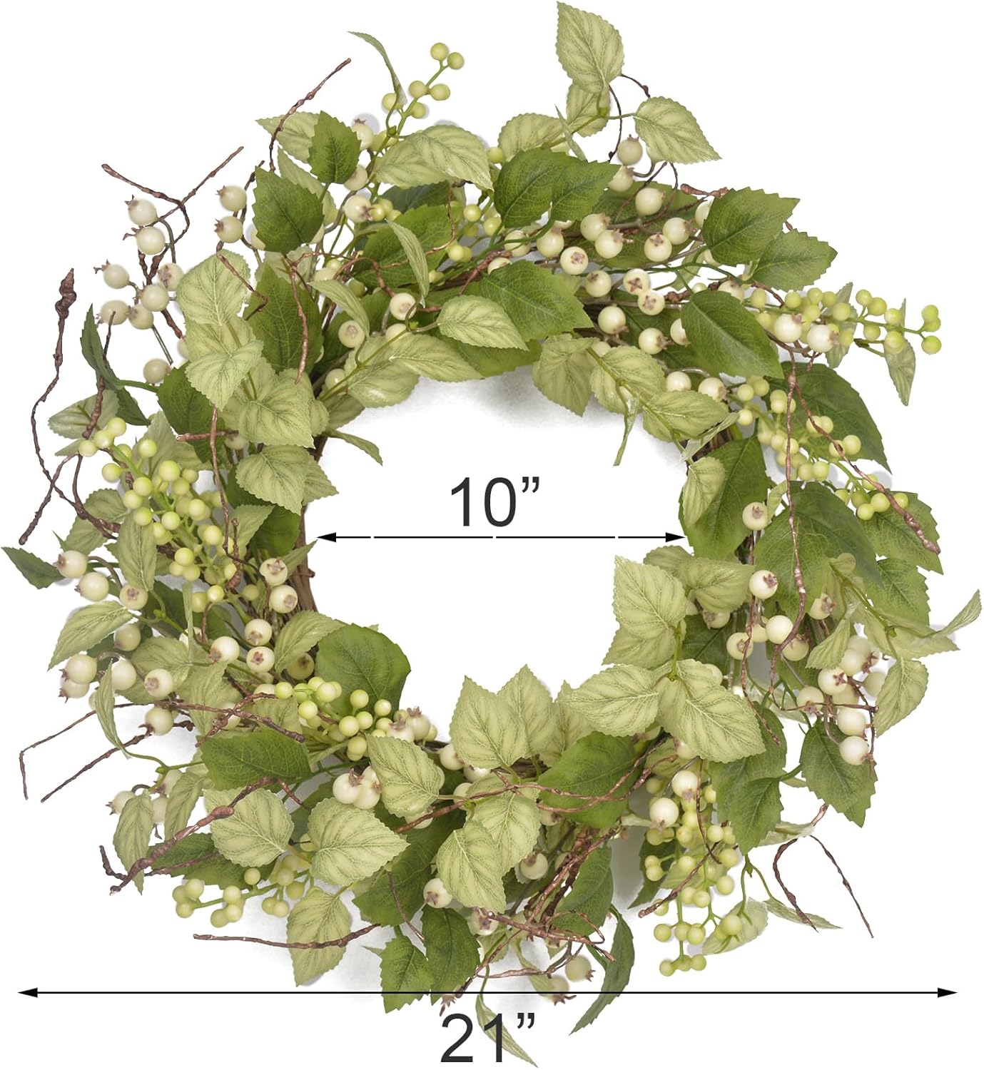 Spring Wreaths for Front Door 21 Inch Artificial Decor