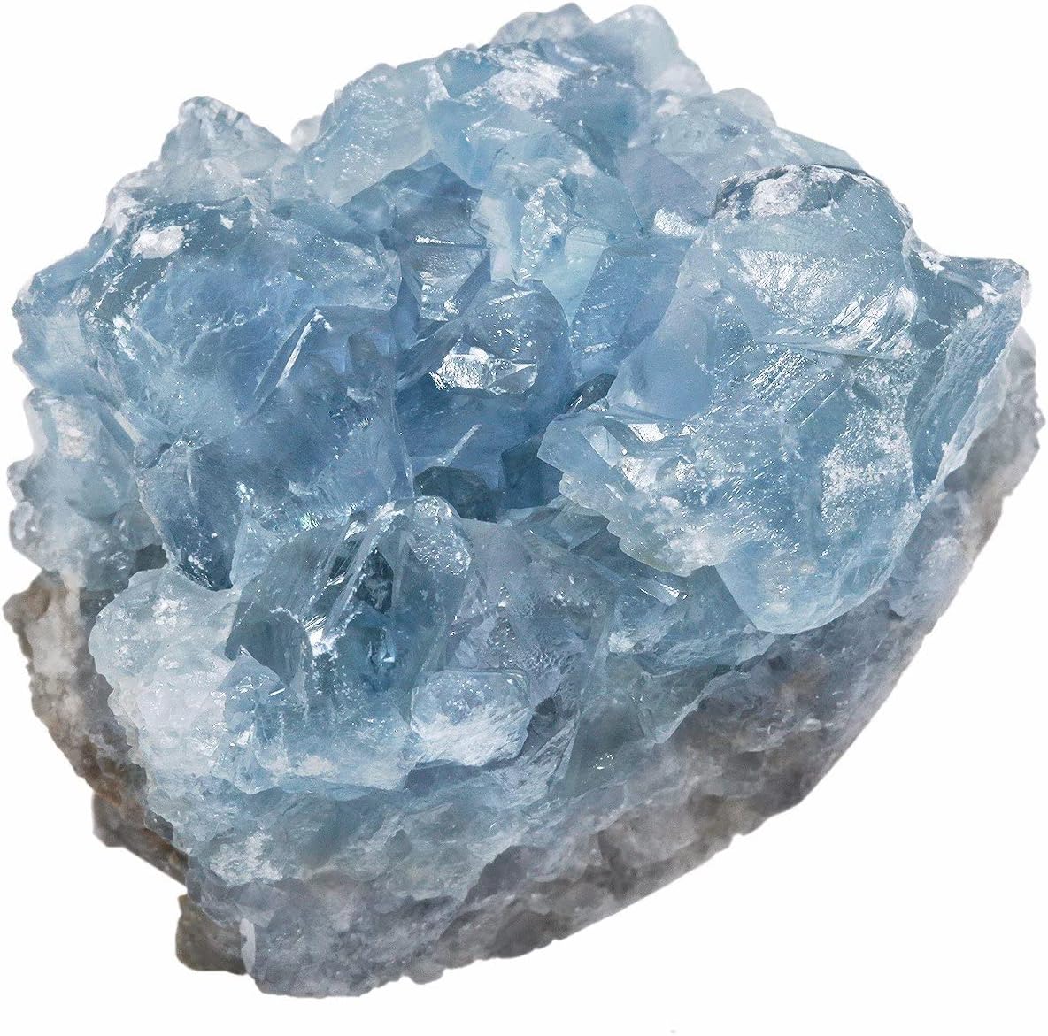 Rockcloud Blue Crystal Stones Desk Ornament Set Pack of 2