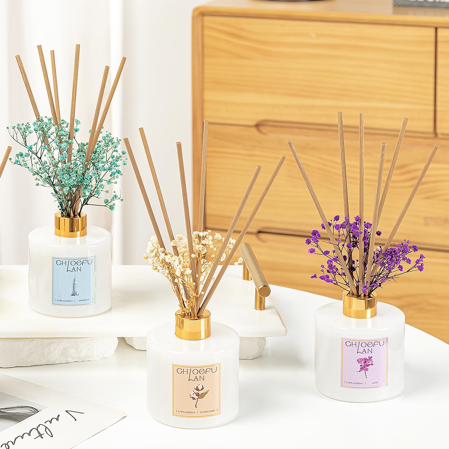 Chloefu Lan Lilac Diffuser Oil Set 67 Oz