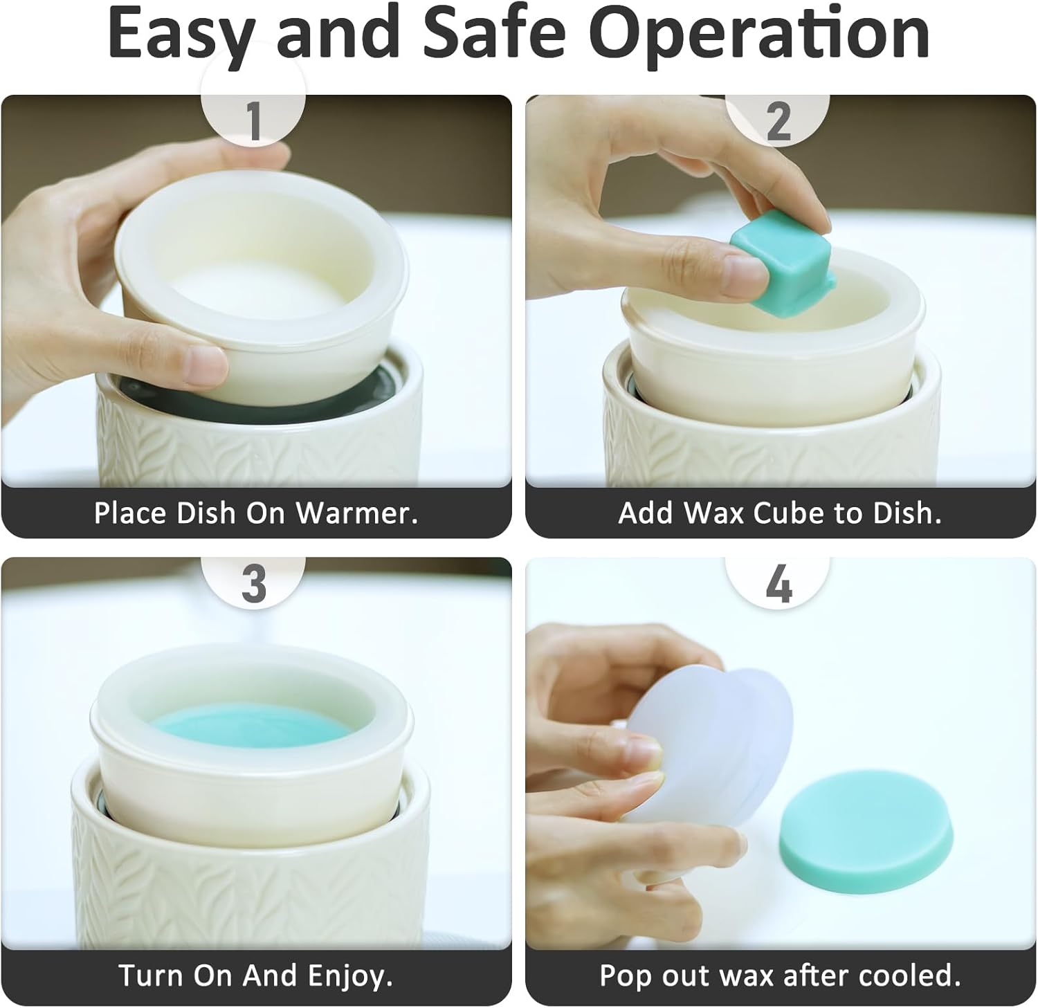 EQUSUPRO Wax Melt Warmer with Silicone Dish
