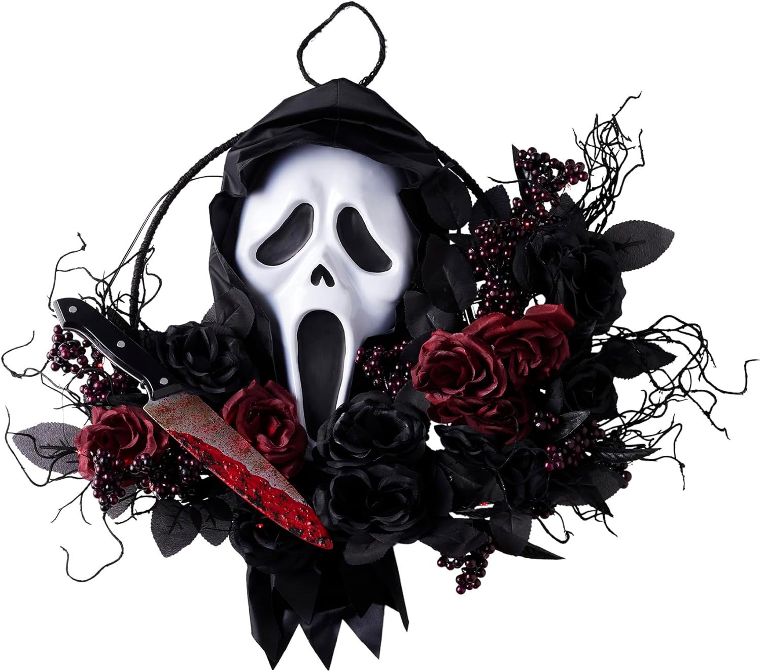 Spirit Halloween Ghost Face Slasher Wreath