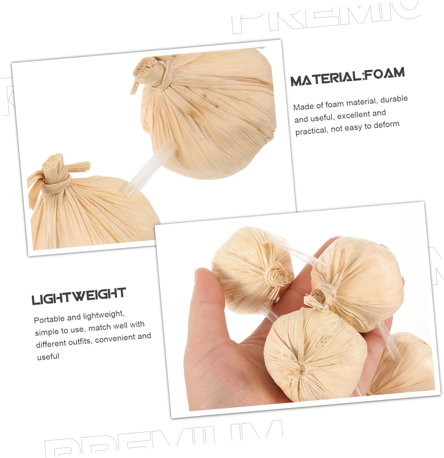 STOBAZA Artificial Garlic String Wreath for Halloween Parties Cosplay Stage Decor