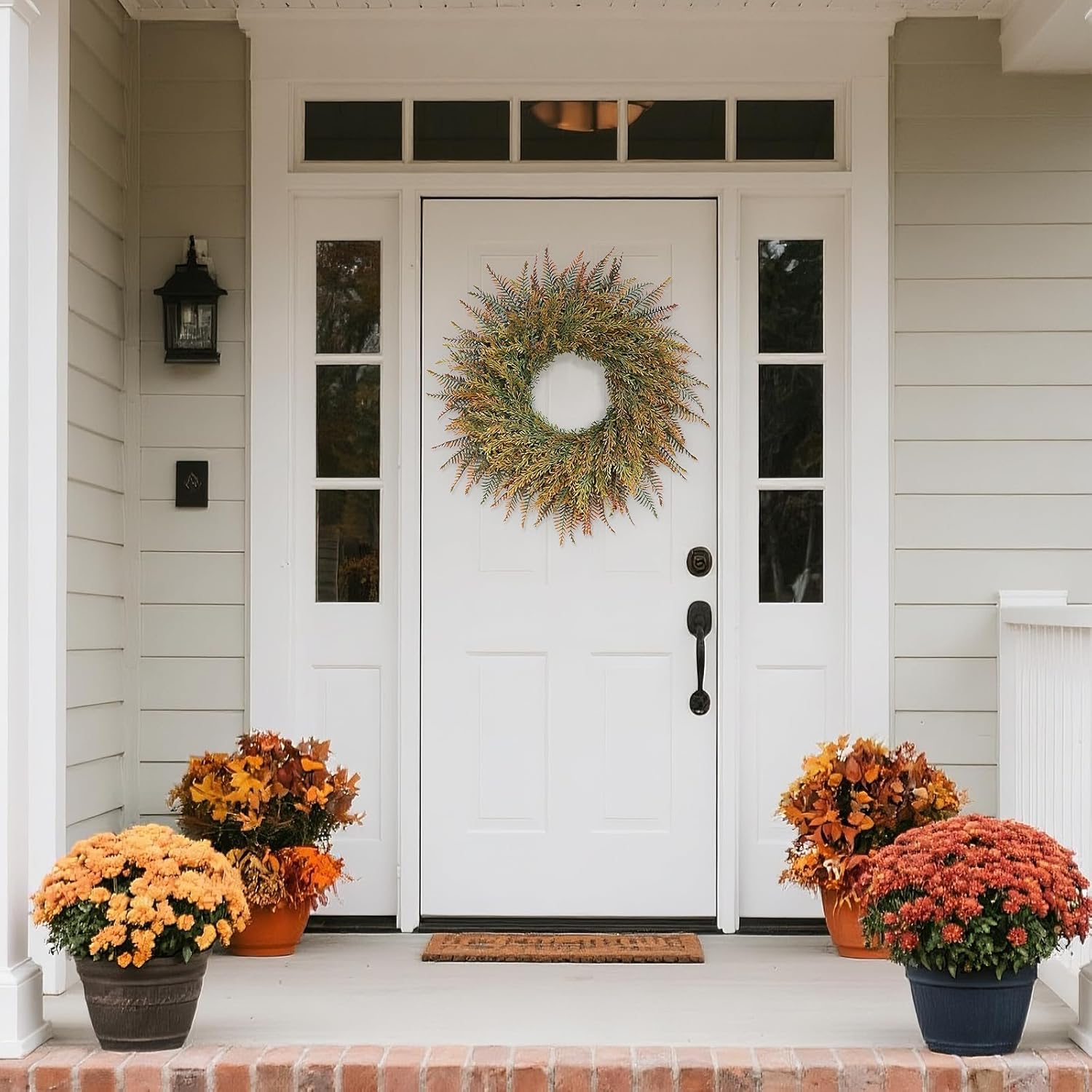 26 Fall Wreath for Front Door and Porch Decor