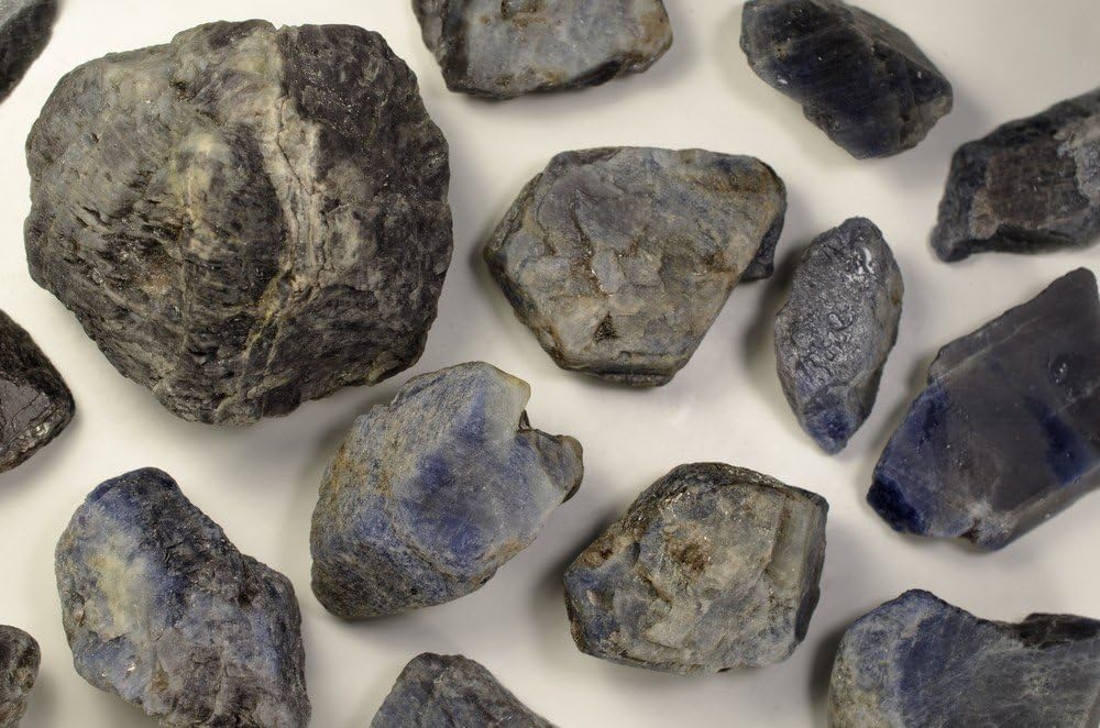 Fantasia Large Blue Sapphire Rough Stones 18 Lb