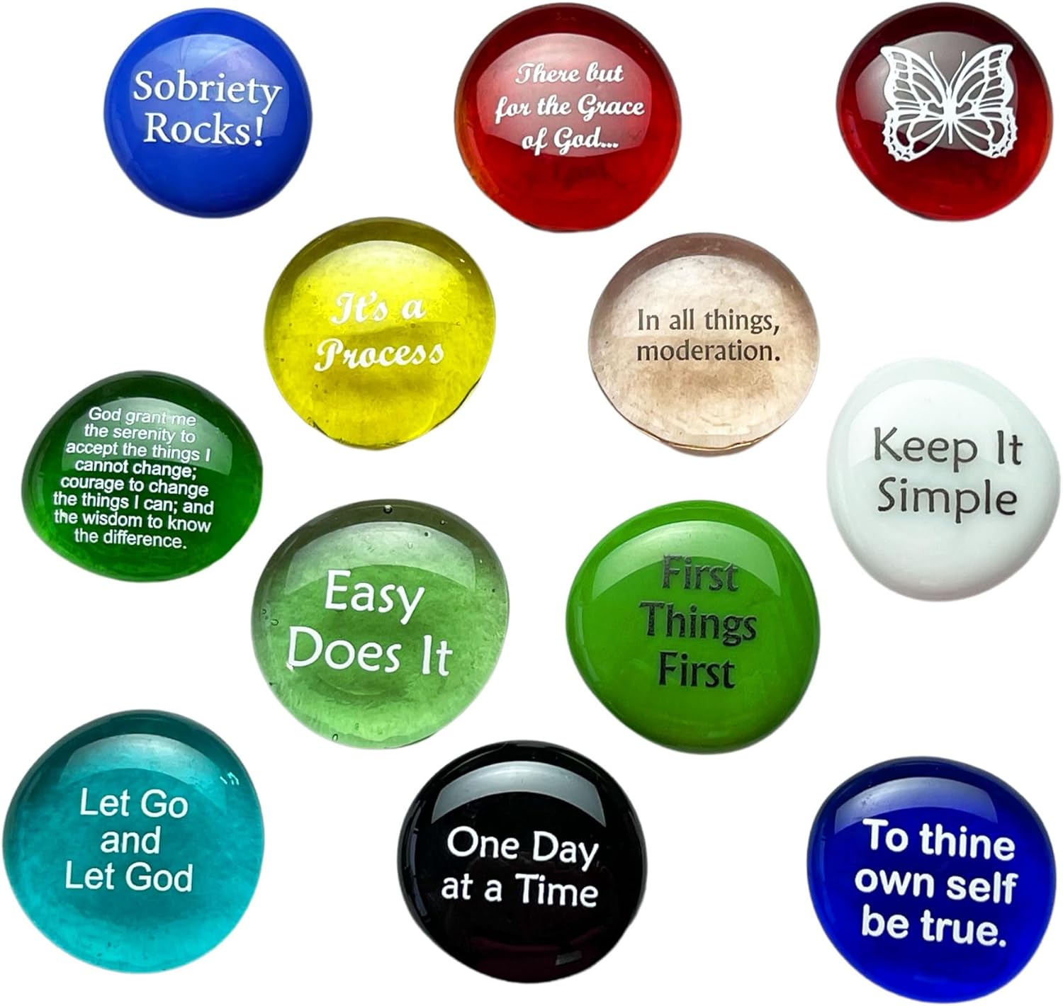 Lifeforce Glass Recovery Stones Variety Pack