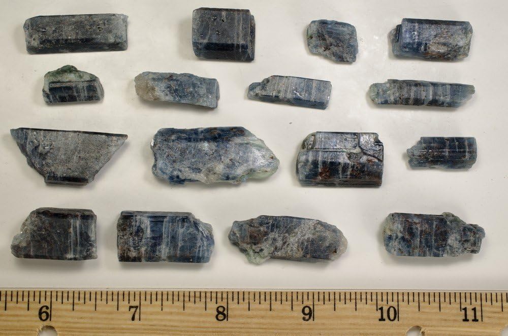 Fantasia 1 lb Translucent Blue Sapphire and Kyanite Rough Stones