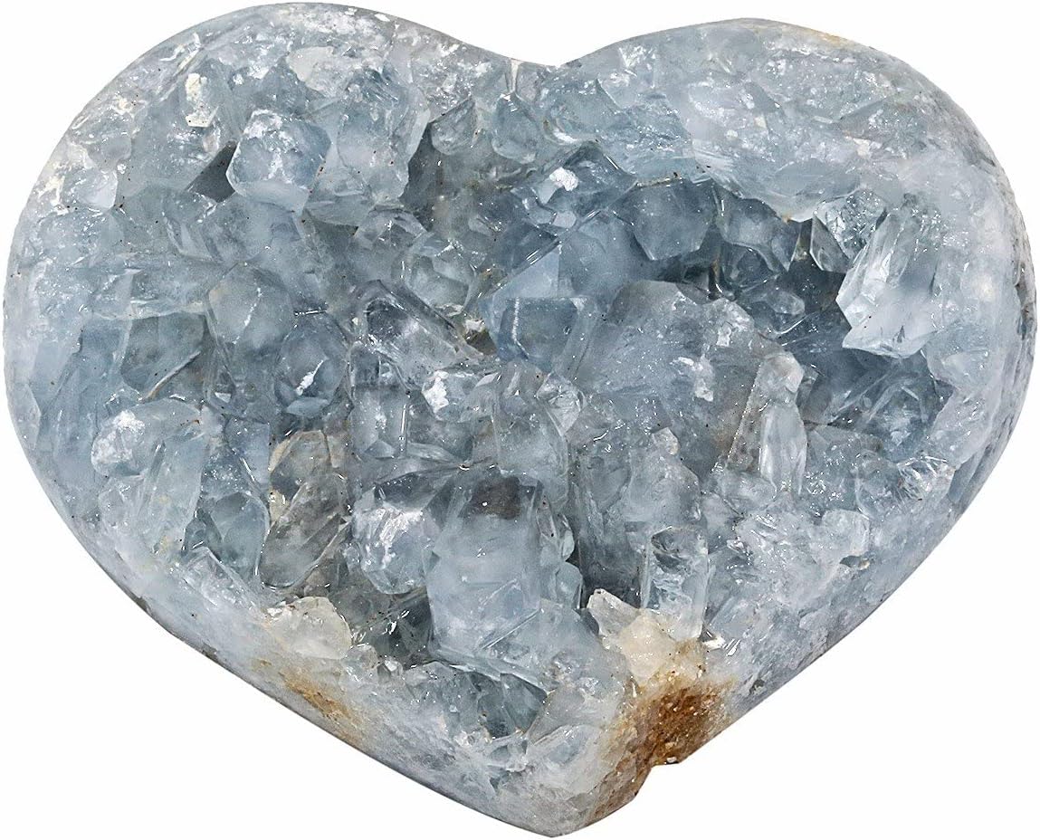 Rockcloud Blue Crystal Stones Desk Ornament Set Pack of 2