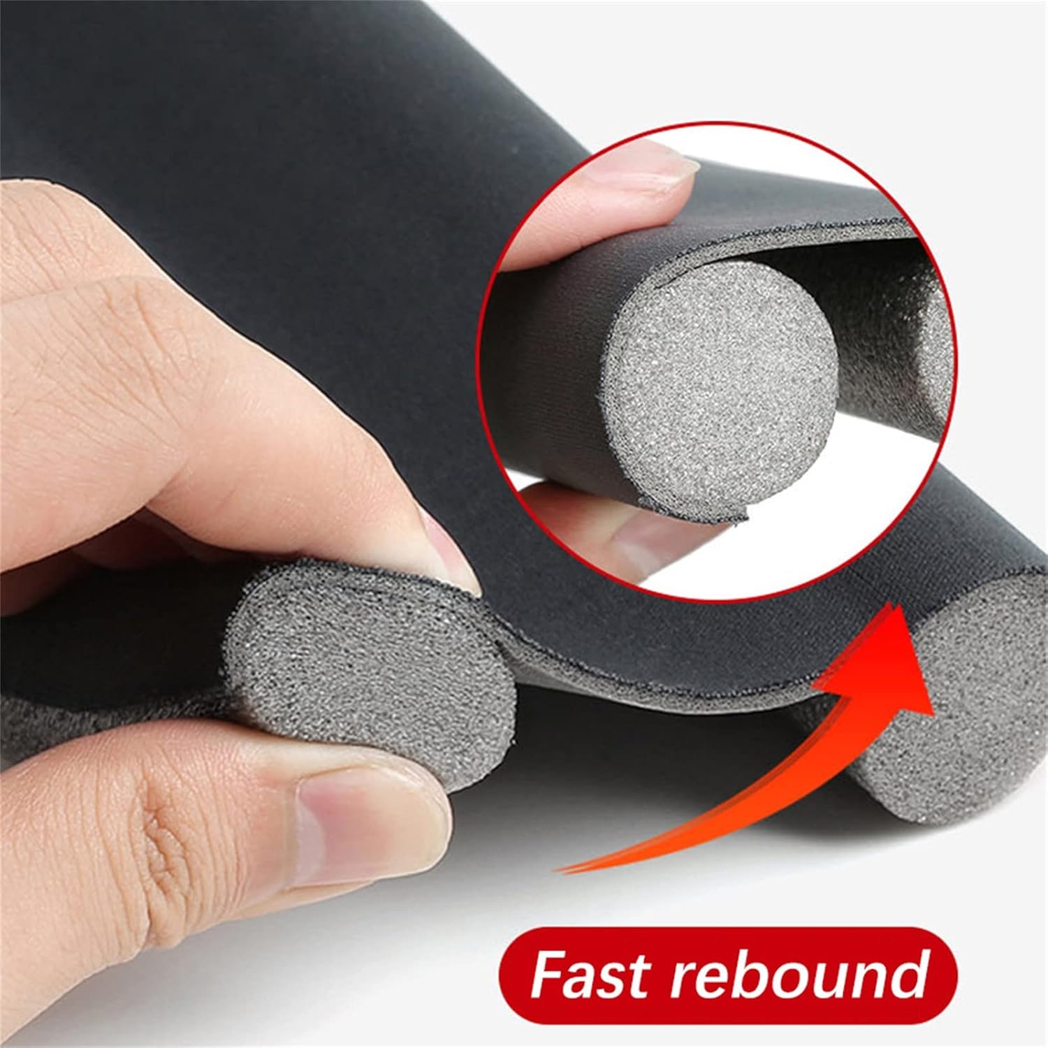 Oversized Foam Draft Stopper for Door Sealing 36 Inch Gray