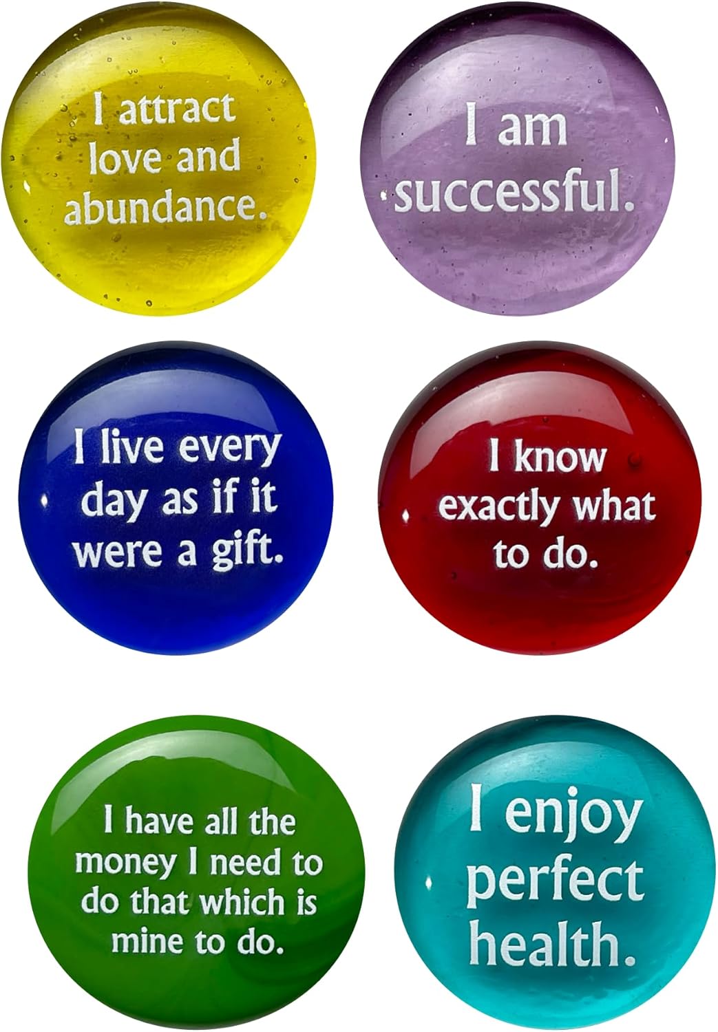 Lifeforce Glass Affirmation Stones Set II