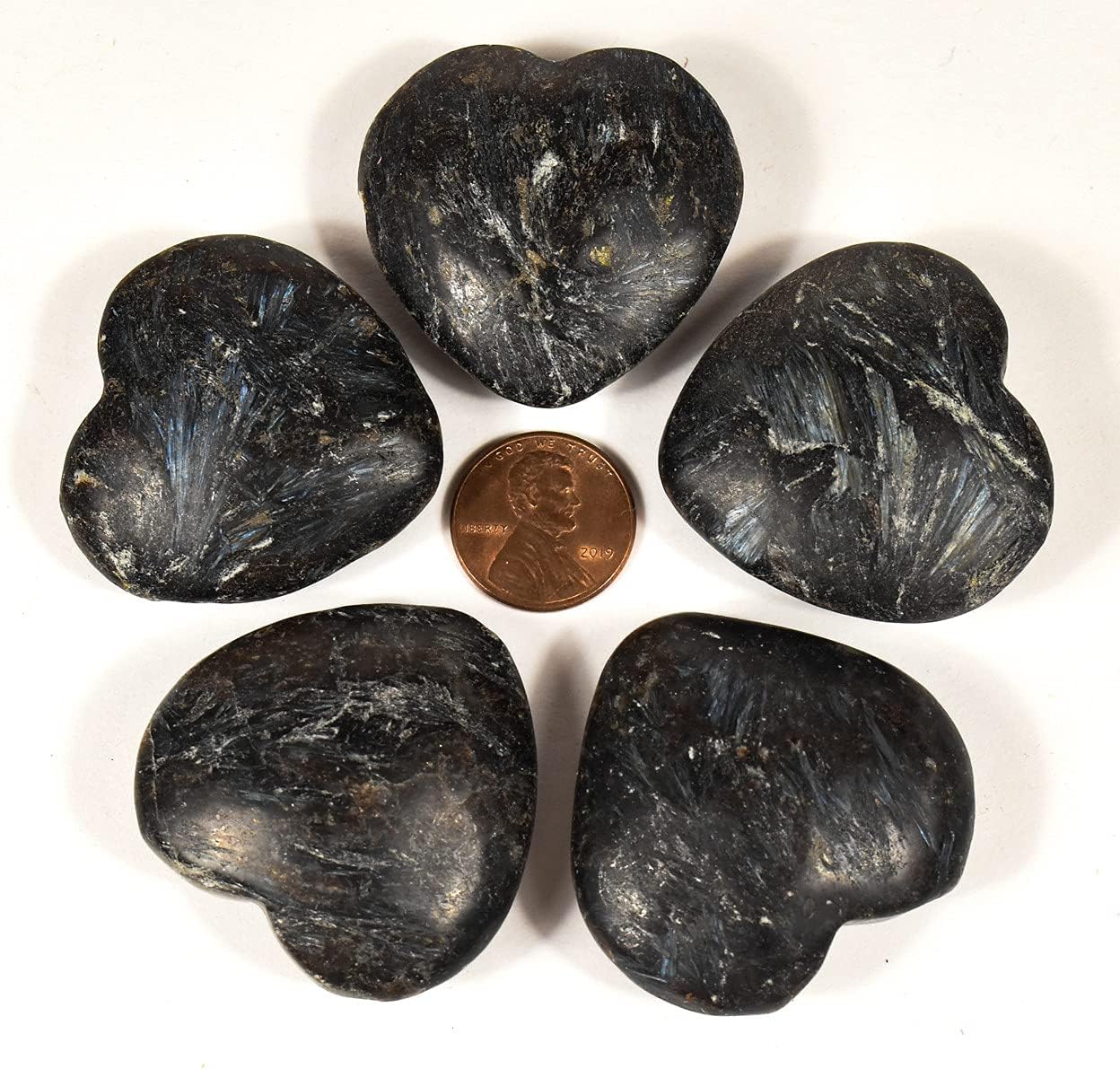 Astrophyllite Heart Crystal Decor Stones