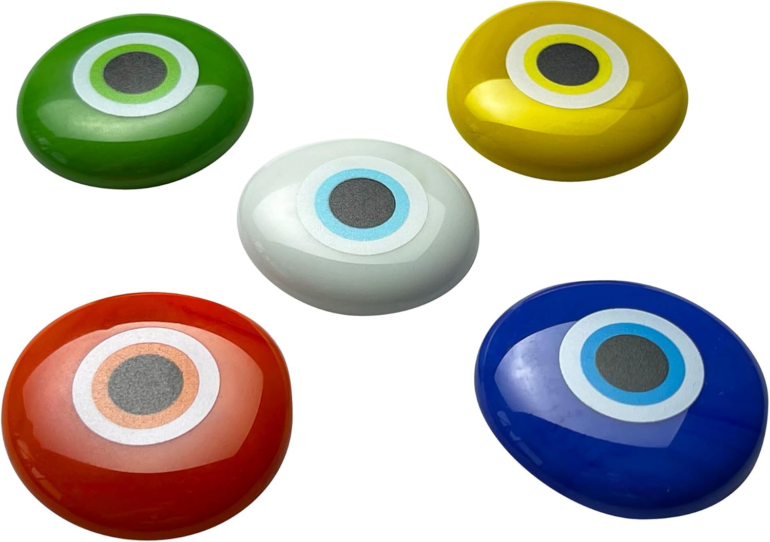 Lifeforce Glass Evil Eye Stones Set of 5