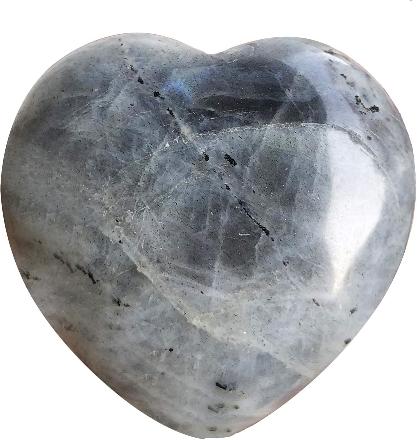 Polished Heart Stone Healing Crystal 15 Inch