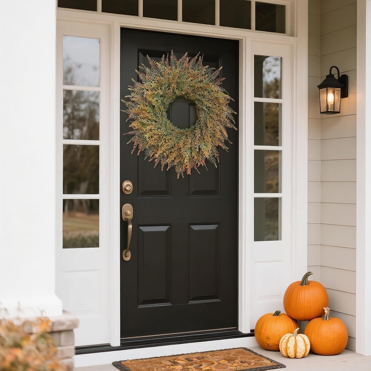 26 Fall Wreath for Front Door and Porch Decor