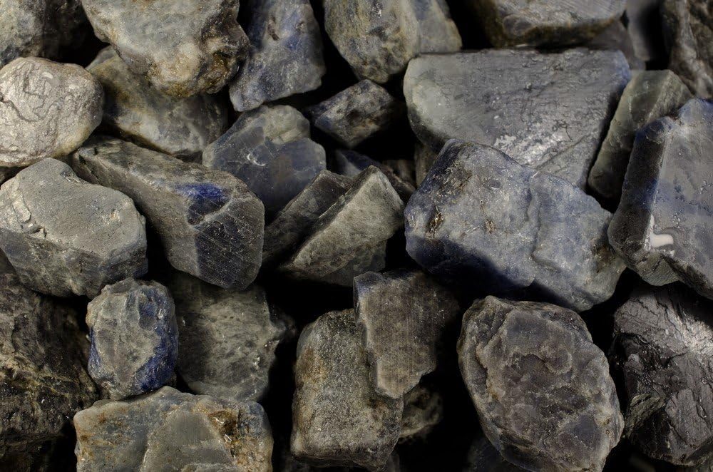 Fantasia Large Blue Sapphire Rough Stones 18 Lb