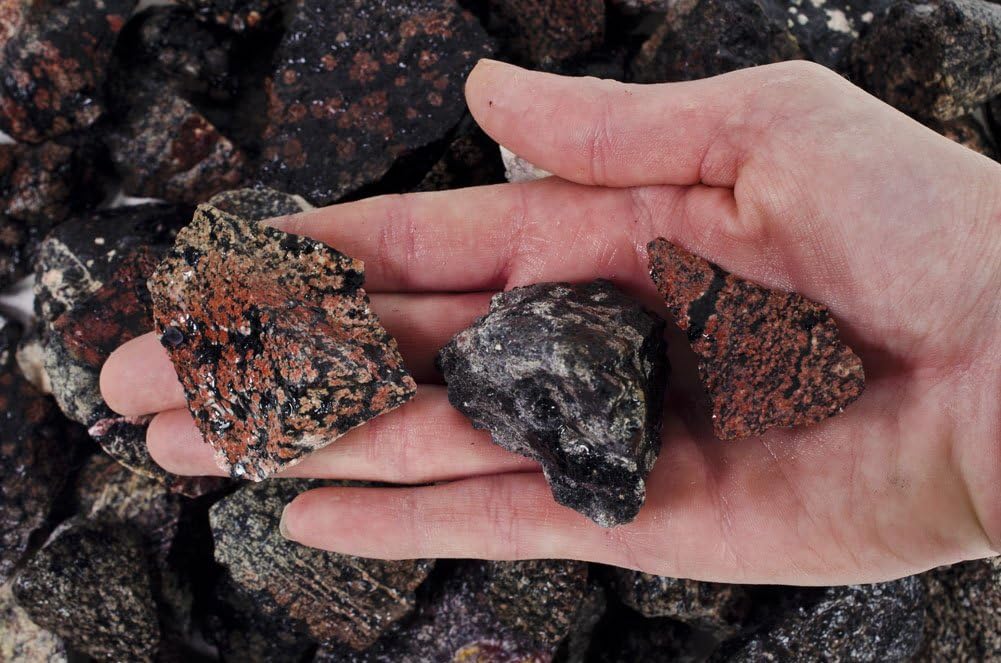 Fantasia Red Snowflake Obsidian Rough Stones 1 lb