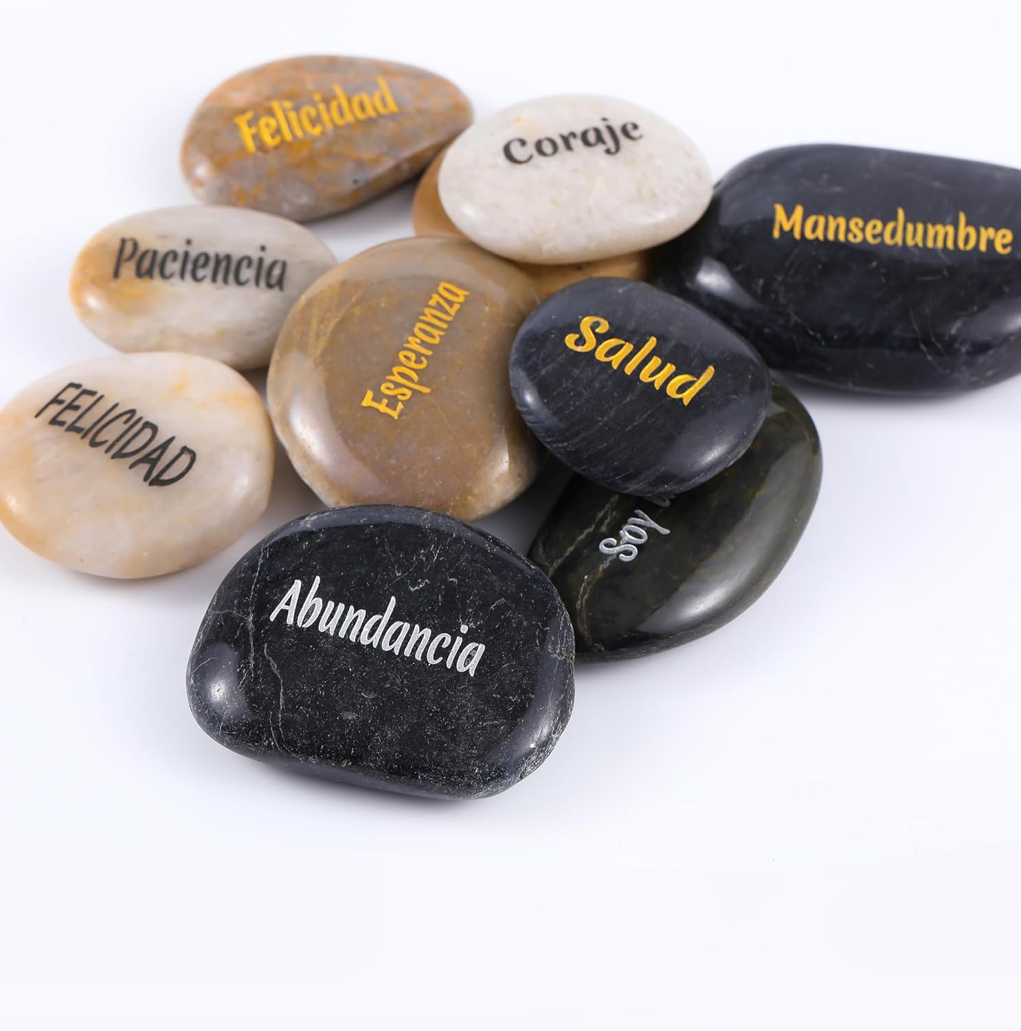 ROCKIMPACT 100 Spanish Engraved Rocks for Inspiration