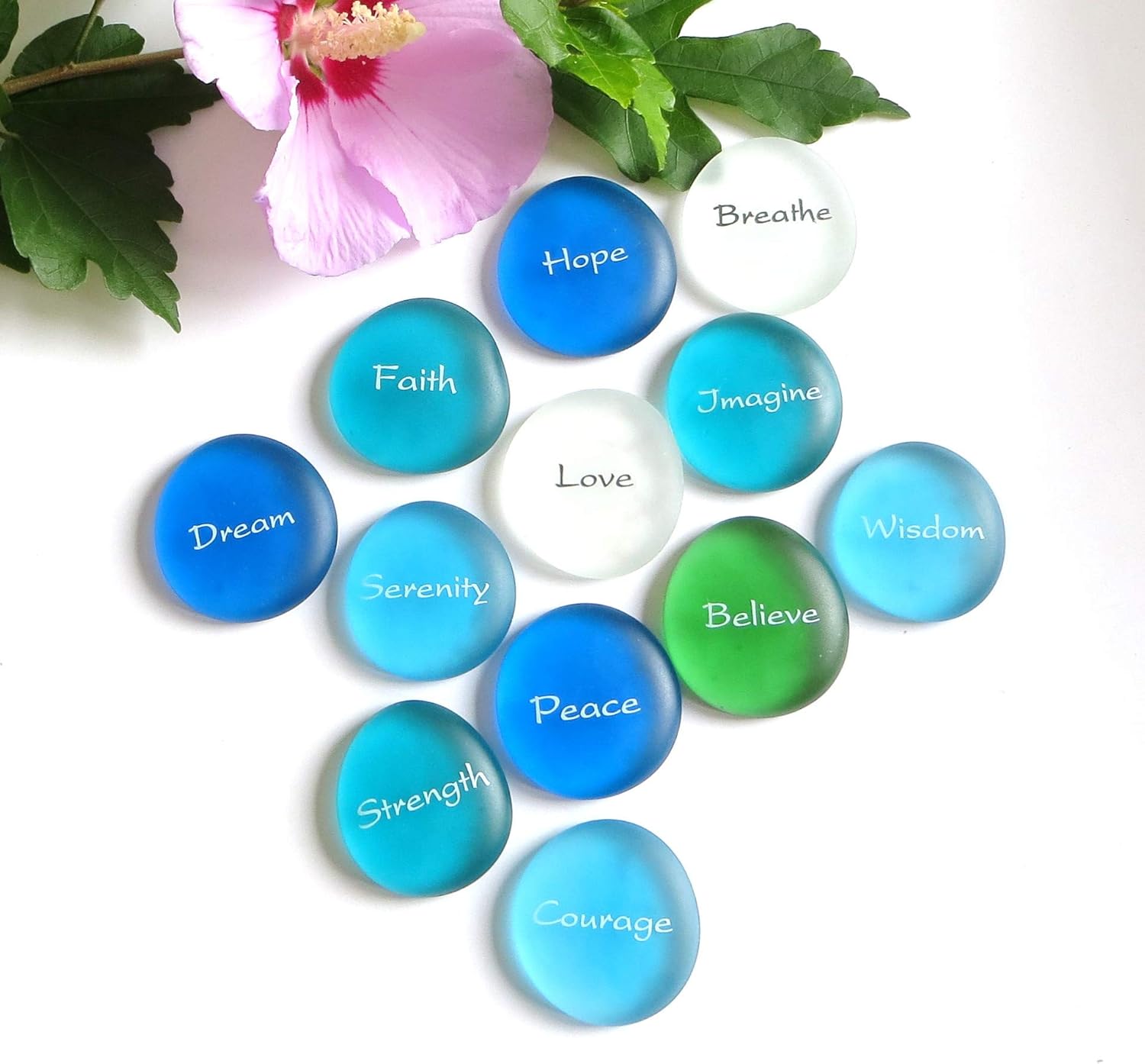 Mermaids Message Assortment 100 Frosted Glass Stones