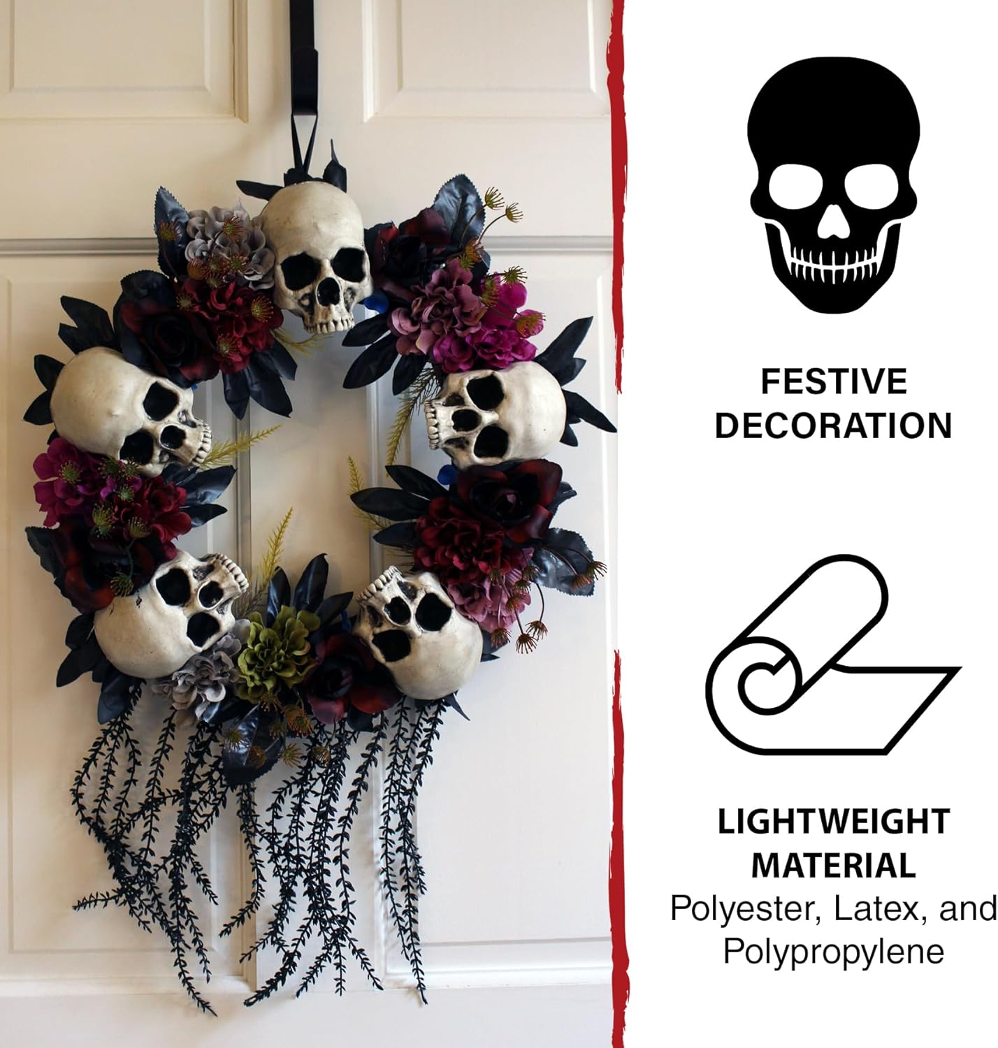 Haunted Hill Farm 24-Inch Halloween Wreath