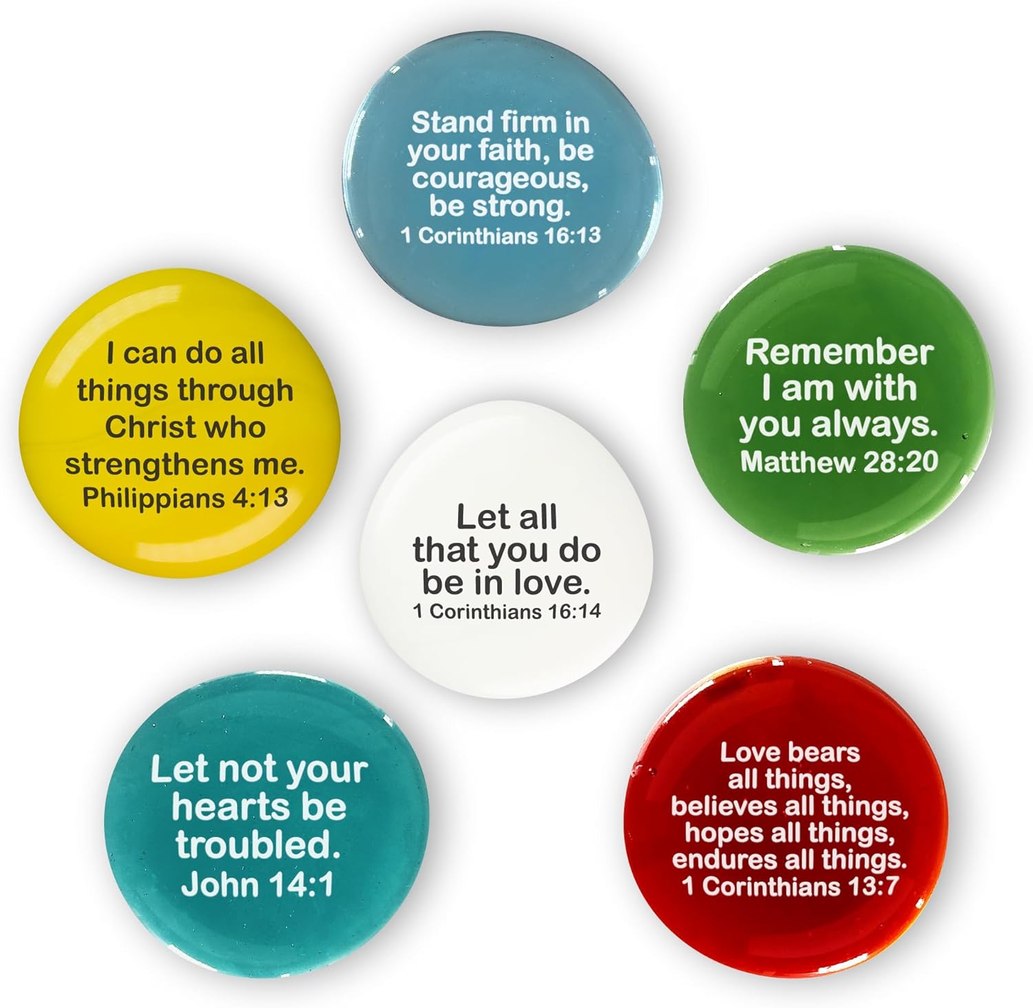 Scripture Glass Stones Set III by Lifeforce Glass