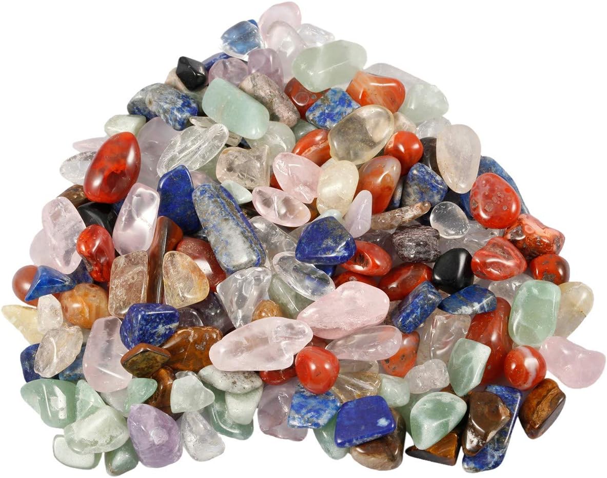 SUNYIK Assorted Crushed Stones for Decor and Healing