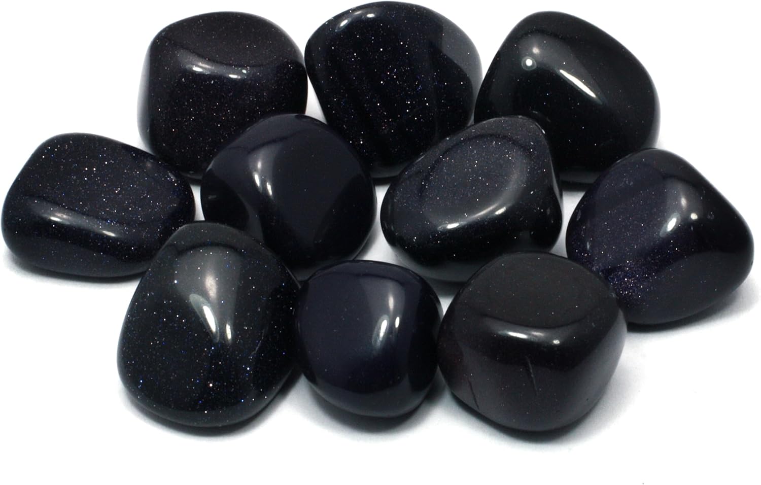 CrystalAge Blue Goldstone Tumble Stones Pack of 5