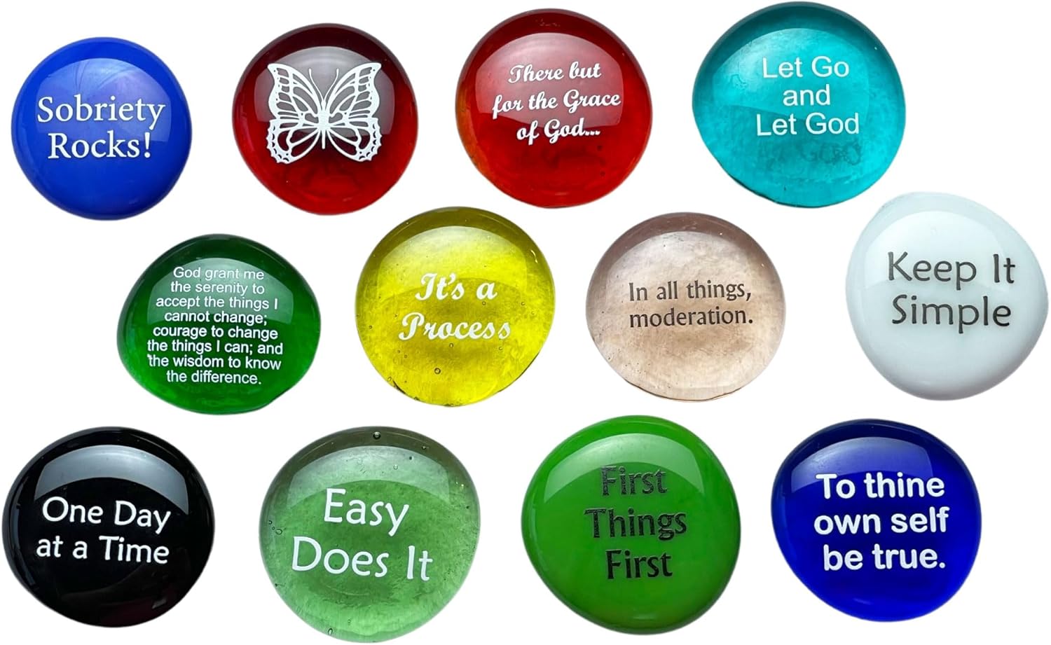 Lifeforce Glass Recovery Stones Variety Pack